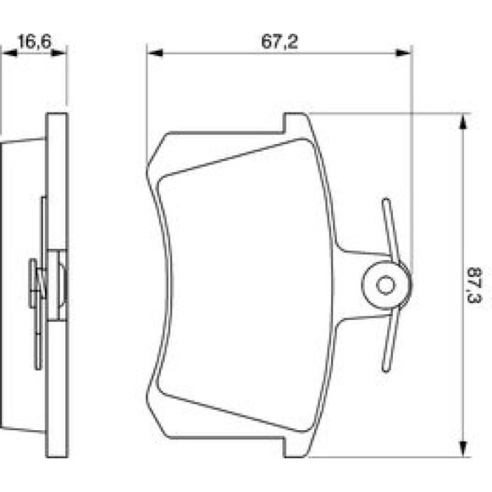 BOSCH 0 986 491 441 Bremsbelagsatz, Scheibenbremse BOSCH 0 986 491 441 Bremsbelagsatz, Scheibenbremse