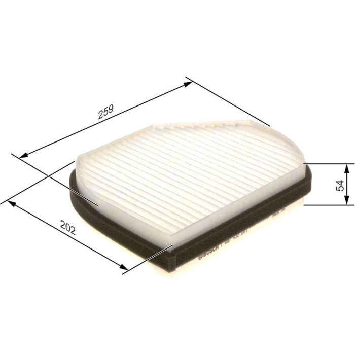 BOSCH 1 987 432 001 Innenraumfilter