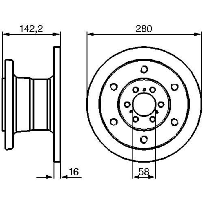BOSCH 0 986 478 649 Bremsscheibe