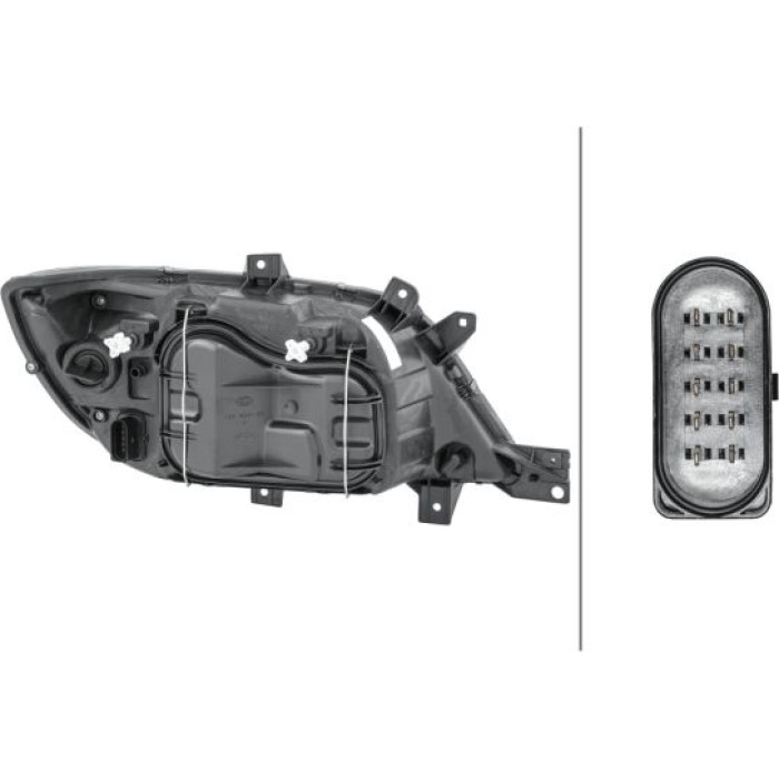 2x Hella 1EH 246 047-211 Hauptscheinwerfer 2 x