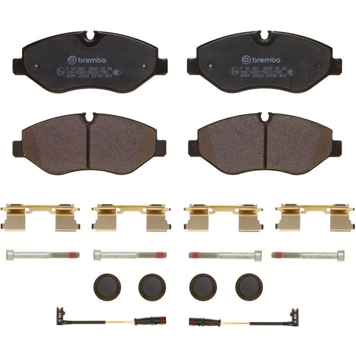 Brembo P 50 085 Bremsbelagsatz, Scheibenbremse PRIME LINE
