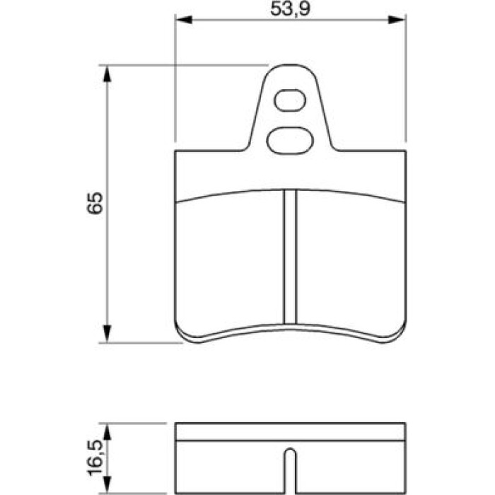BOSCH 0 986 465 751 Bremsbelagsatz, Scheibenbremse