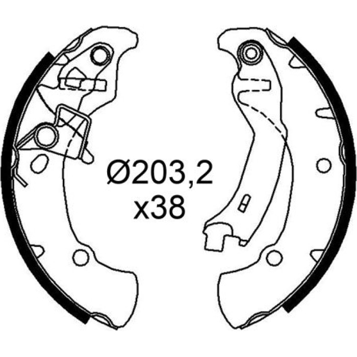 Bremsbackensatz 564301