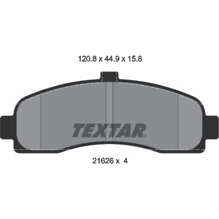 Textar 2162601 Bremsbelagsatz, Scheibenbremse
