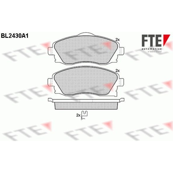 FTE 9010729 Bremsbelagsatz, Scheibenbremse FTE 9010729 Bremsbelagsatz, Scheibenbremse
