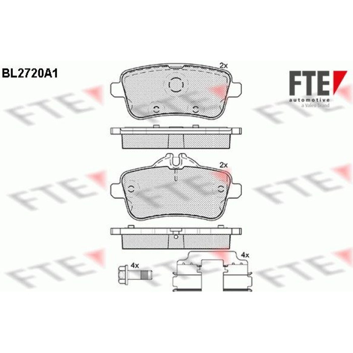 FTE 9010944 Bremsbelagsatz, Scheibenbremse FTE 9010944 Bremsbelagsatz, Scheibenbremse