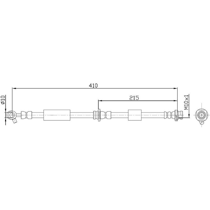Metzger 4112537 Bremsschlauch