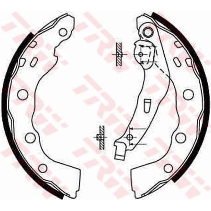 TRW GS8665 Bremsbackensatz TRW GS8665 Bremsbackensatz