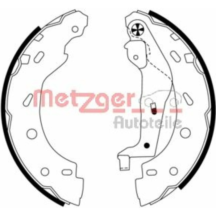 Metzger MG 785 Bremsbackensatz Metzger MG 785 Bremsbackensatz