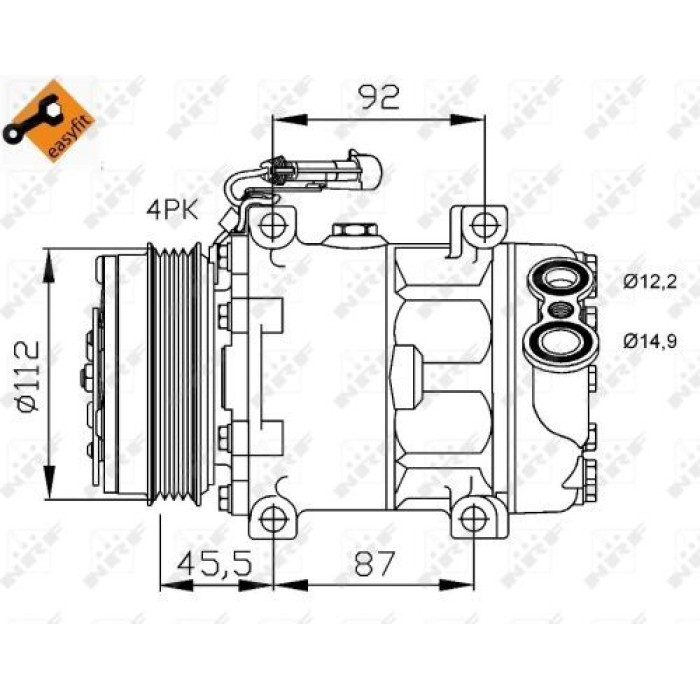 NRF 32701 Kompressor, Klimaanlage EASY FIT NRF 32701 Kompressor, Klimaanlage EASY FIT