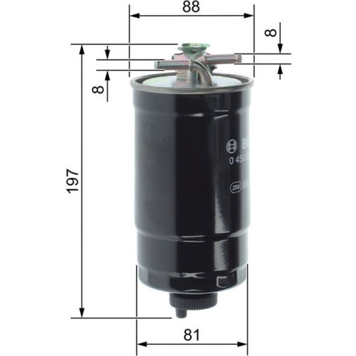 BOSCH 0 450 906 374 Kraftstofffilter