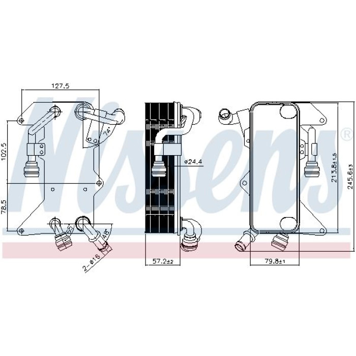 Nissens 90894 Ölkühler, Automatikgetriebe
