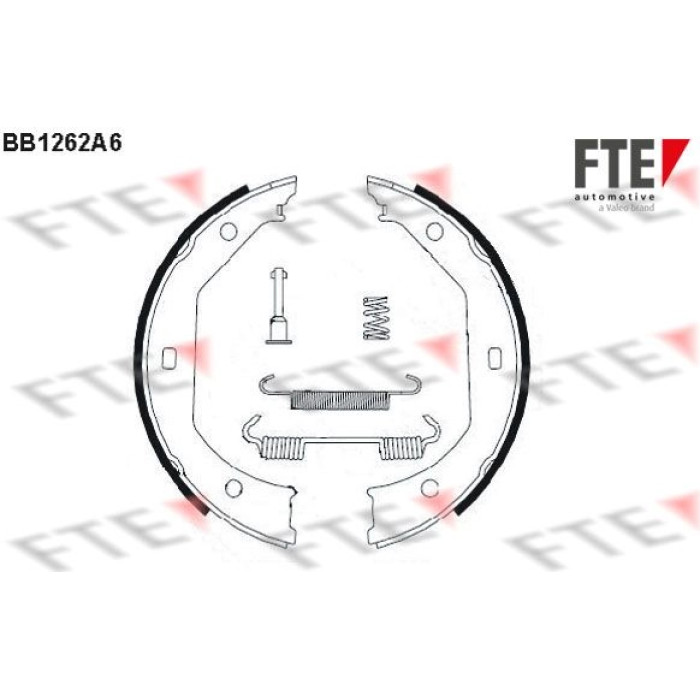 FTE 9100055 Bremsbackensatz, Feststellbremse