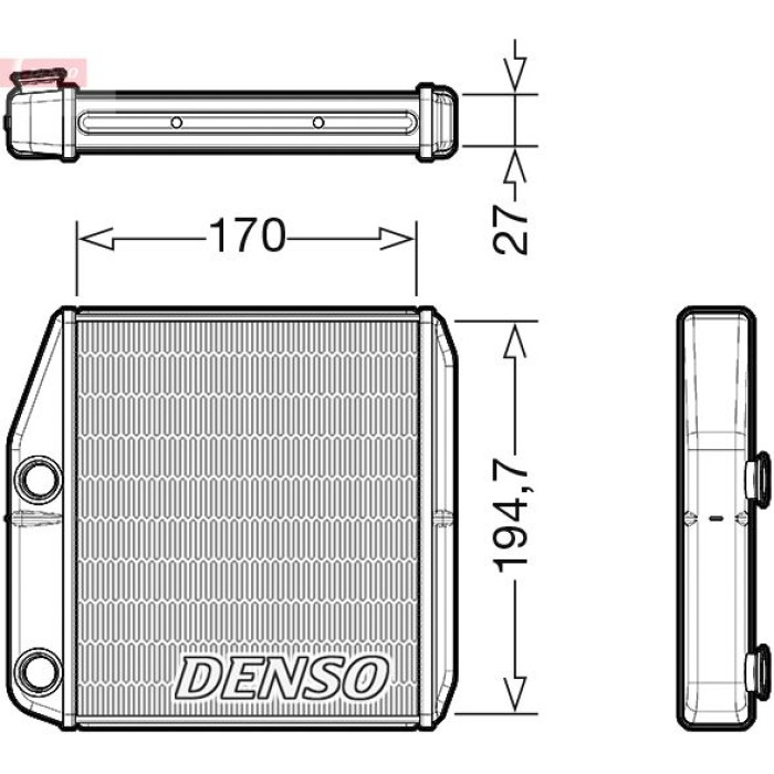 Denso DRR09101 Wärmetauscher, Innenraumheizung