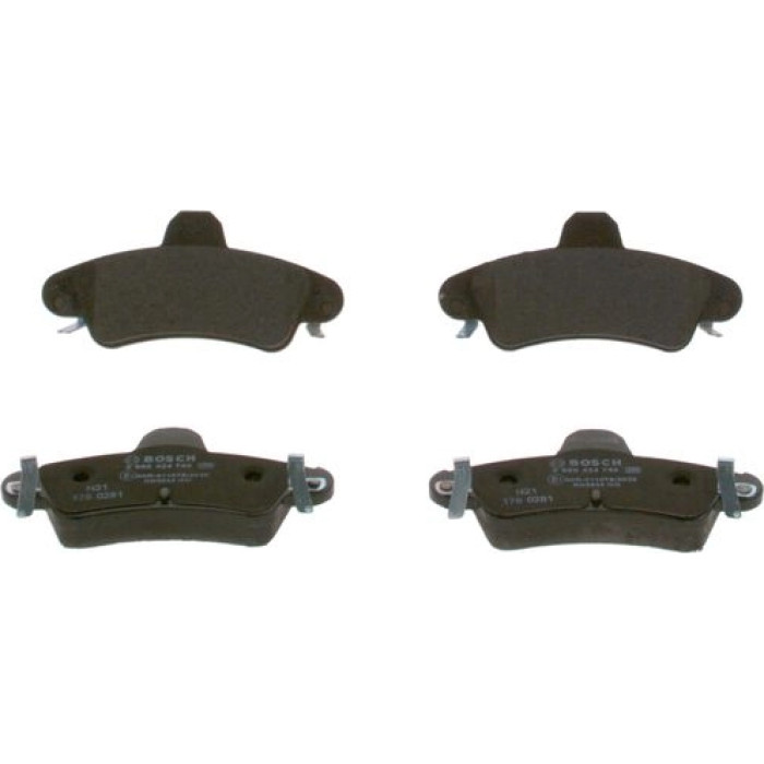BOSCH 0 986 424 744 Bremsbelagsatz, Scheibenbremse BOSCH 0 986 424 744 Bremsbelagsatz, Scheibenbremse