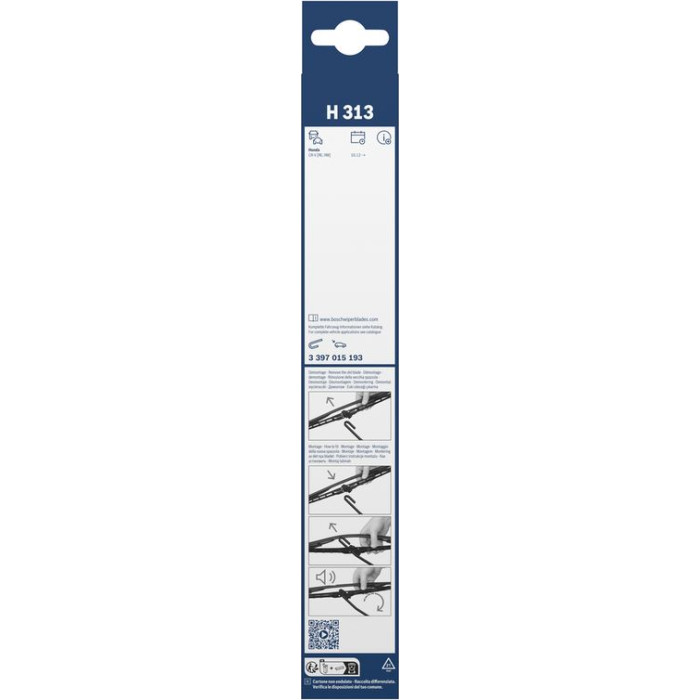 BOSCH H 313 Scheibenwischer Rear 3 397 015 193