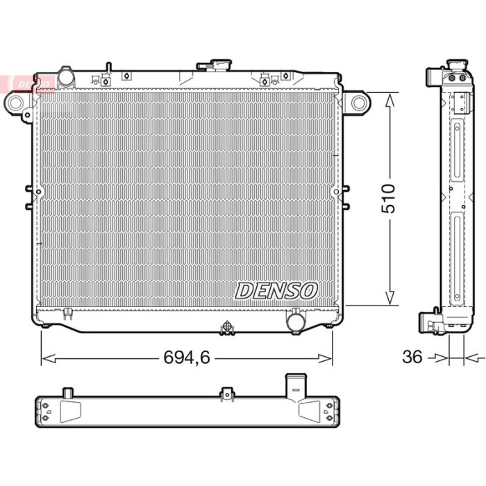 Denso DRM50139 Kühler, Motorkühlung Denso DRM50139 Kühler, Motorkühlung