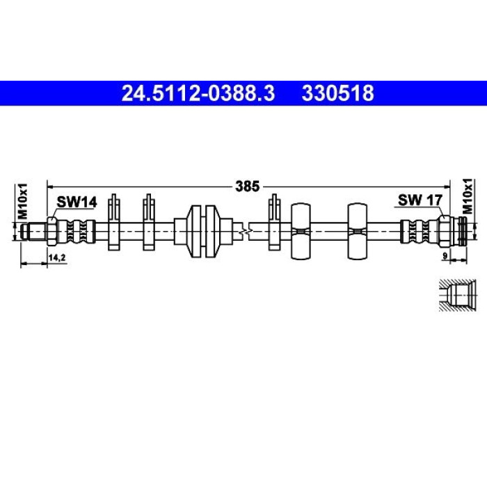 ATE 24.5112-0388.3 Bremsschlauch