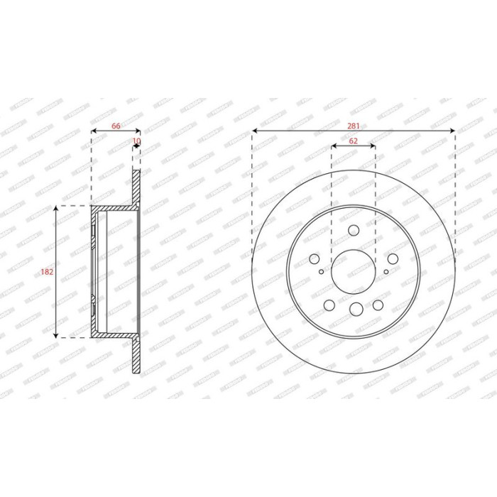 Ferodo DDF2987C Bremsscheibe PREMIER