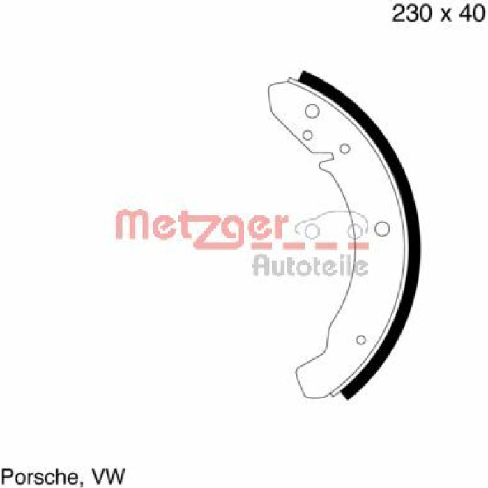 Metzger MG 104 Bremsbackensatz Metzger MG 104 Bremsbackensatz