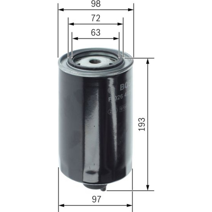 BOSCH F 026 402 036 Kraftstofffilter BOSCH F 026 402 036 Kraftstofffilter