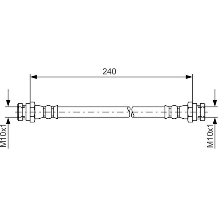 BOSCH 1 987 481 553 Bremsschlauch