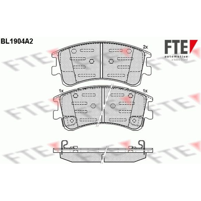 FTE 9010493 Bremsbelagsatz, Scheibenbremse FTE 9010493 Bremsbelagsatz, Scheibenbremse