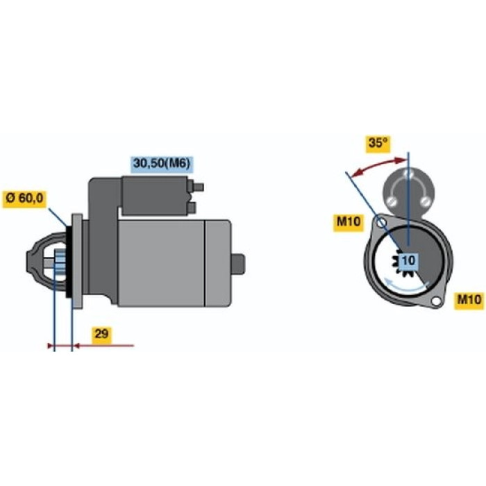 BOSCH 0 001 115 070 Starter