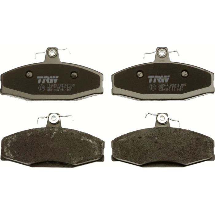 TRW GDB1280 Bremsbelagsatz, Scheibenbremse COTEC TRW GDB1280 Bremsbelagsatz, Scheibenbremse COTEC