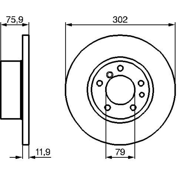 BOSCH 0 986 478 319 Bremsscheibe