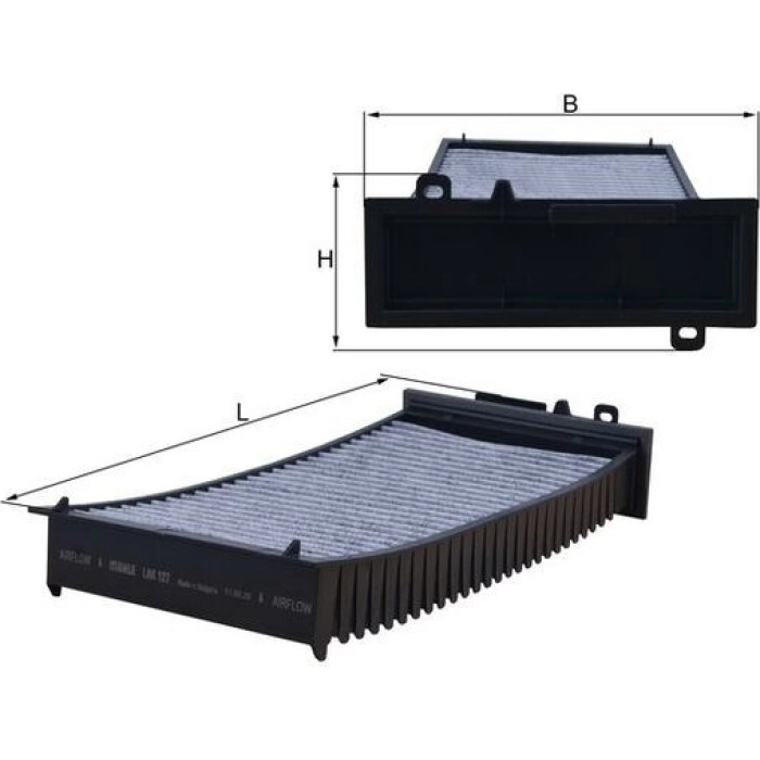 Knecht LAK 127 Filter, Innenraumluft Knecht LAK 127 Filter, Innenraumluft