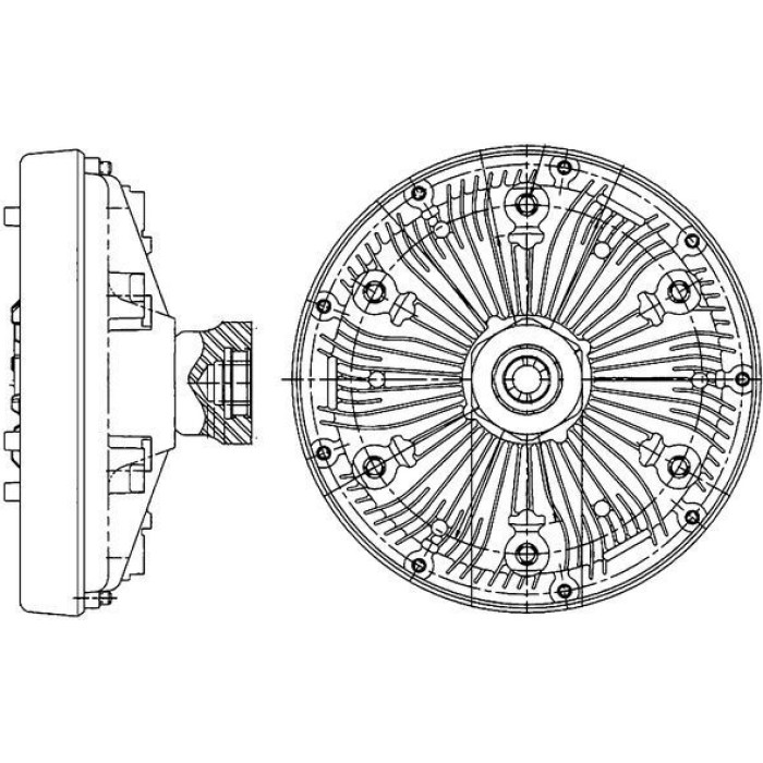 Mahle CFC 205 000P Kupplung, Kühlerlüfter BEHR Premium Line Mahle CFC 205 000P Kupplung, Kühlerlüfter BEHR Premium Line
