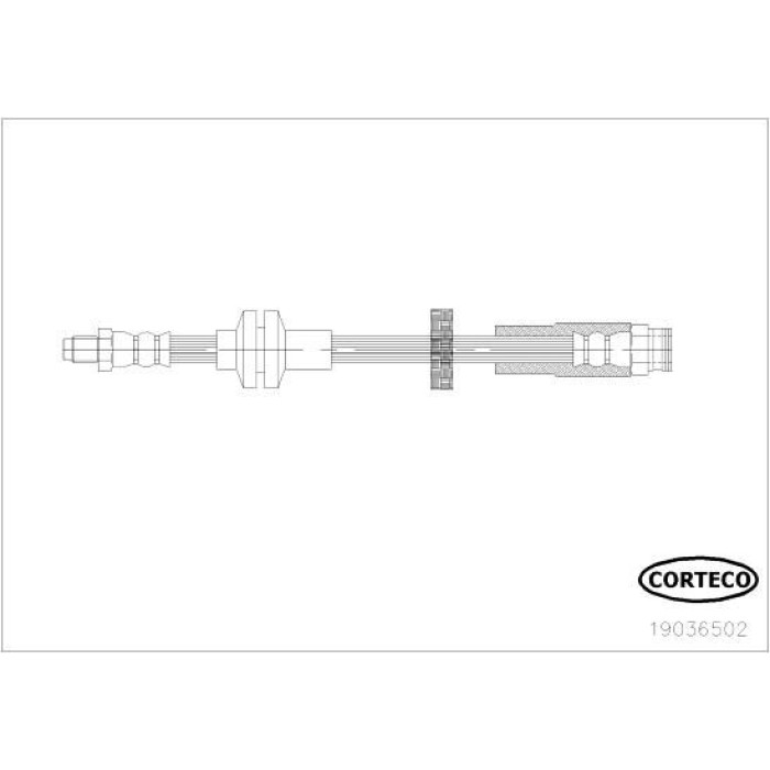 Corteco 19036502 Bremsschlauch Corteco 19036502 Bremsschlauch