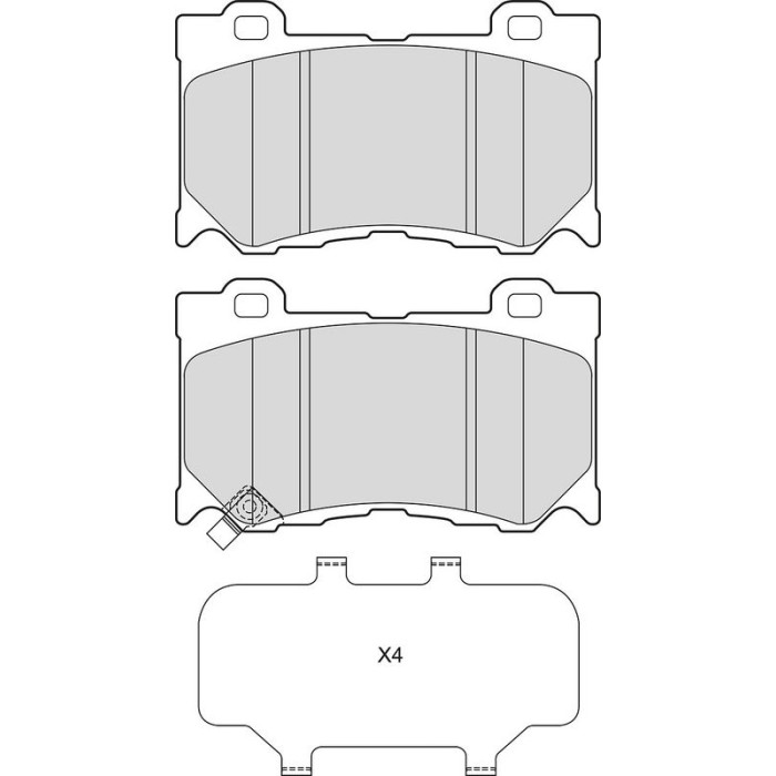 Valeo 601663 Bremsbelagsatz, Scheibenbremse