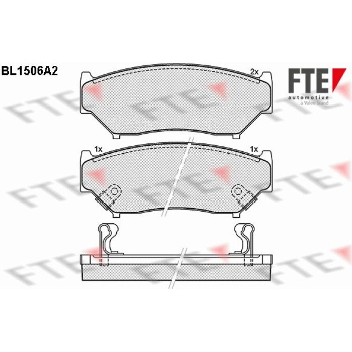 FTE 9010227 Bremsbelagsatz, Scheibenbremse FTE 9010227 Bremsbelagsatz, Scheibenbremse