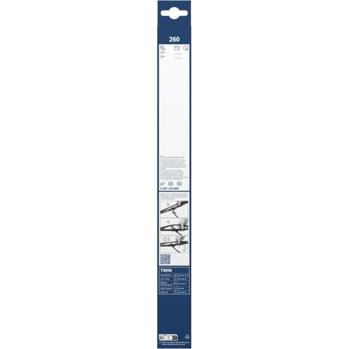 BOSCH 800 Scheibenwischer Twin 3 397 118 800 BOSCH 800 Scheibenwischer Twin 3 397 118 800