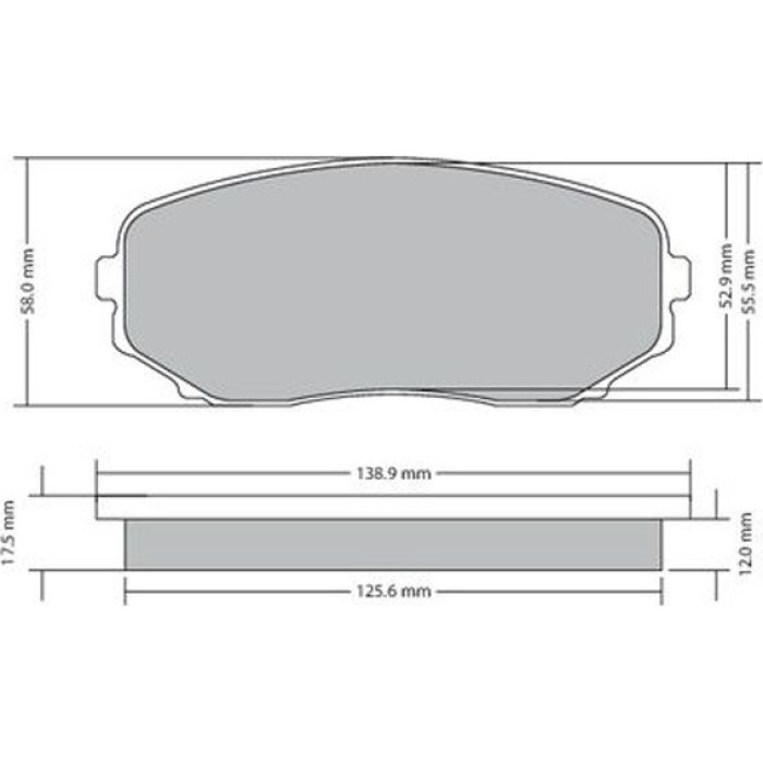 Metzger 1170654 Bremsbelagsatz, Scheibenbremse Metzger 1170654 Bremsbelagsatz, Scheibenbremse