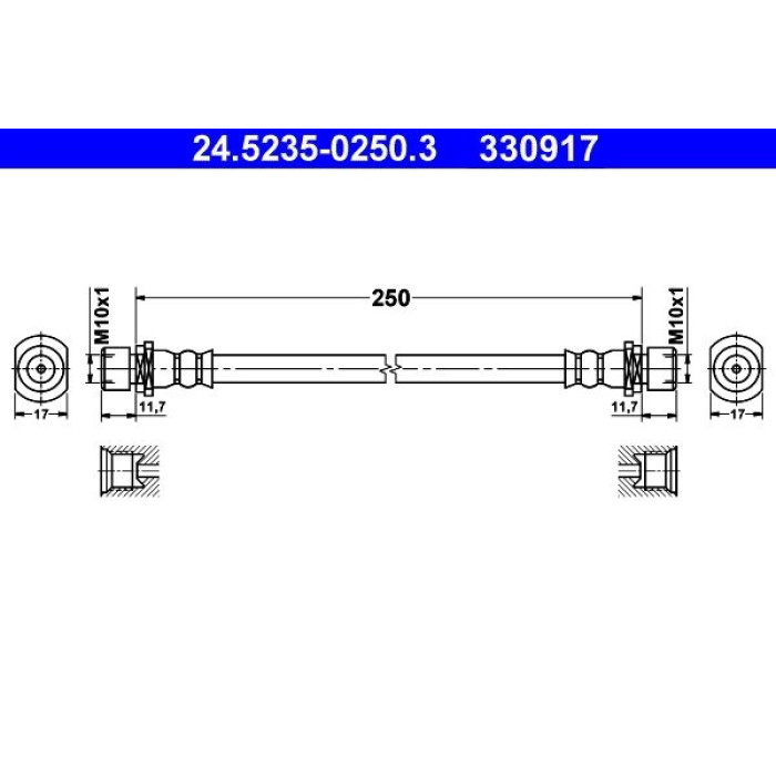 ATE 24.5235-0250.3 Bremsschlauch