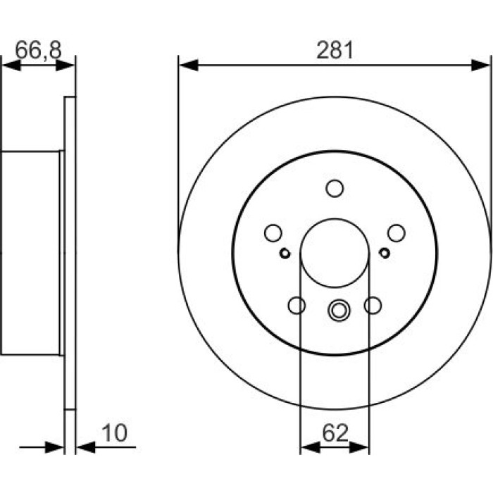 BOSCH 0 986 479 R06 Bremsscheibe BOSCH 0 986 479 R06 Bremsscheibe