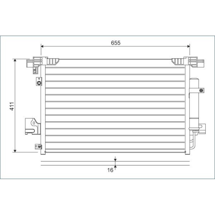 Valeo 814315 Kondensator, Klimaanlage Valeo 814315 Kondensator, Klimaanlage