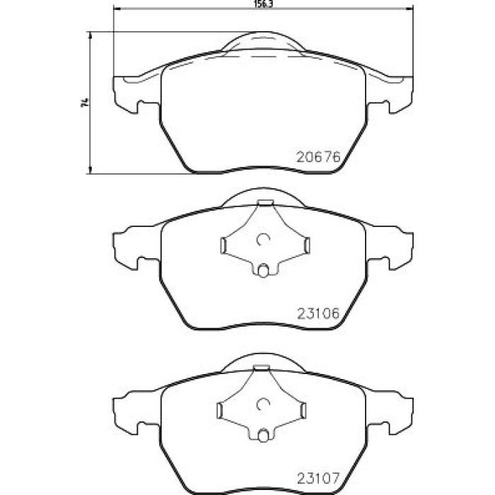 Hella 8DB 355 006-921 Bremsbelagsatz, Scheibenbremse Hella 8DB 355 006-921 Bremsbelagsatz, Scheibenbremse