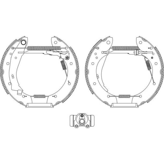Textar 84053901 Bremsbackensatz Shoe Kit Pro Textar 84053901 Bremsbackensatz Shoe Kit Pro