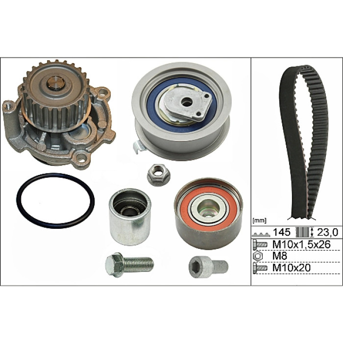 INA 530 0374 30 Wasserpumpe + Zahnriemensatz INA 530 0374 30 Wasserpumpe + Zahnriemensatz