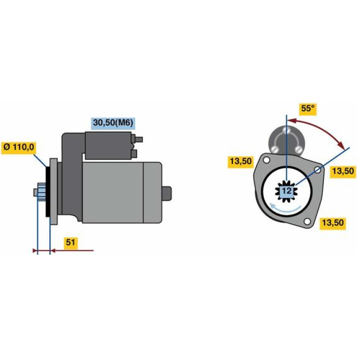 BOSCH 0 001 241 119 Starter BOSCH 0 001 241 119 Starter