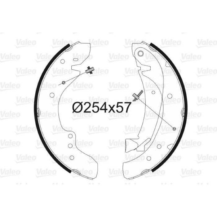 Valeo 562584 Bremsbackensatz