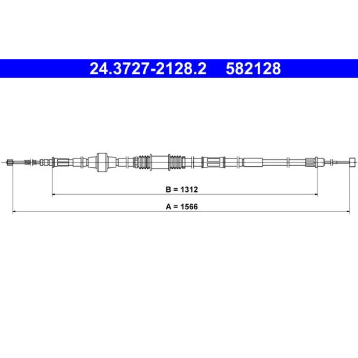 ATE 24.3727-2128.2 Seilzug, Feststellbremse