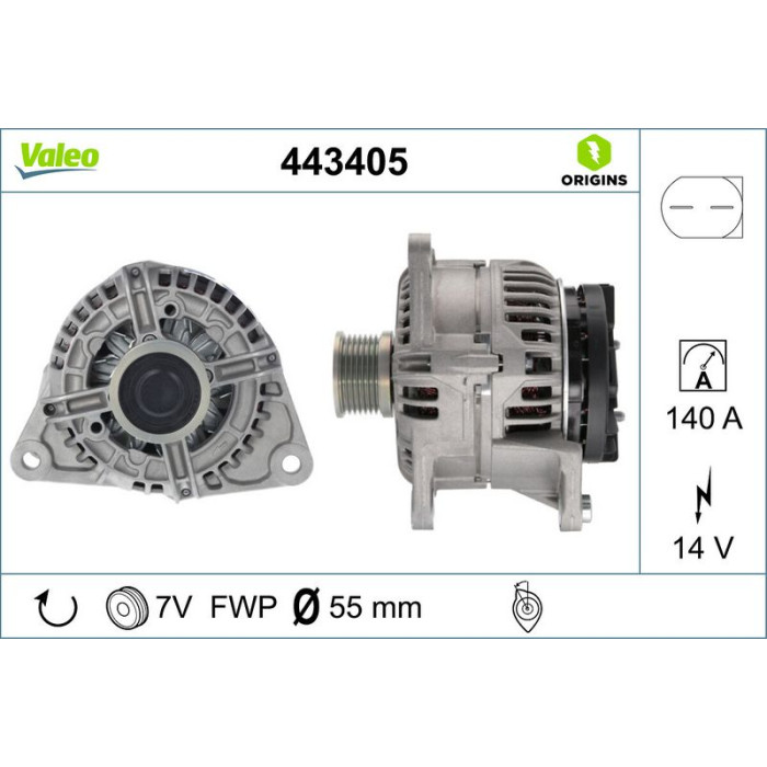 Valeo 443405 Generator ORIGINS - NEW O.E. TECHNOLOGIE Valeo 443405 Generator ORIGINS - NEW O.E. TECHNOLOGIE