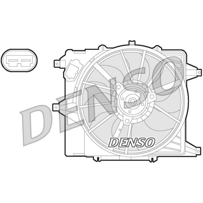 Denso DER23003 Lüfter, Motorkühlung