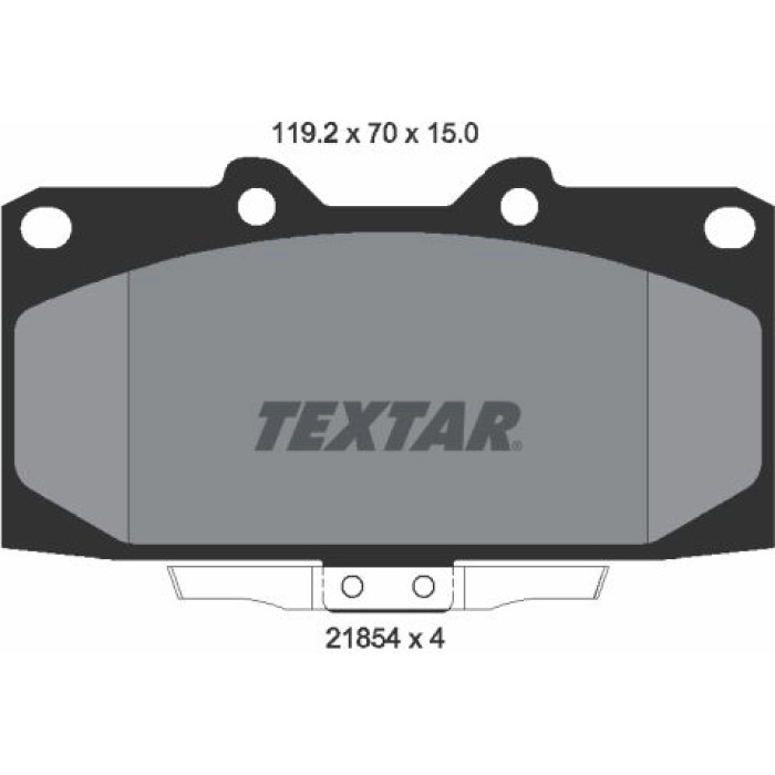 Textar 2185401 Bremsbelagsatz, Scheibenbremse Textar 2185401 Bremsbelagsatz, Scheibenbremse
