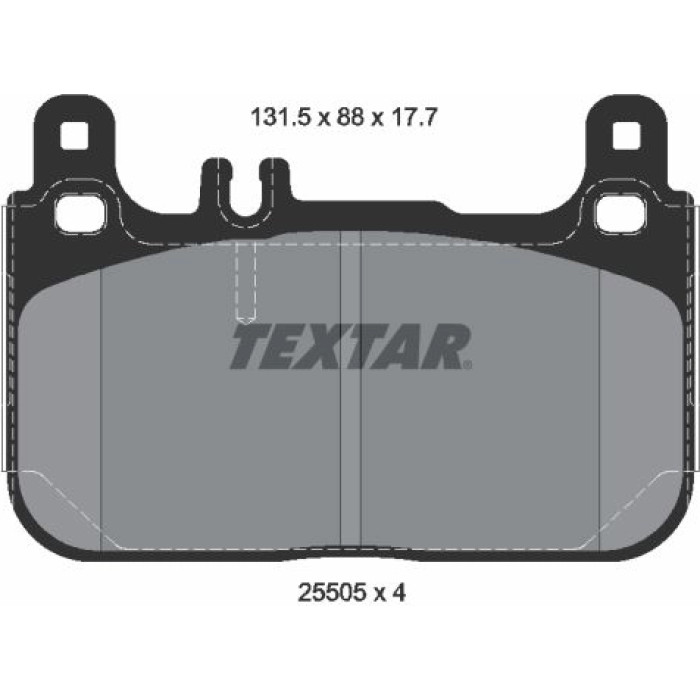Textar 2550501 Bremsbelagsatz, Scheibenbremse Q+ Textar 2550501 Bremsbelagsatz, Scheibenbremse Q+